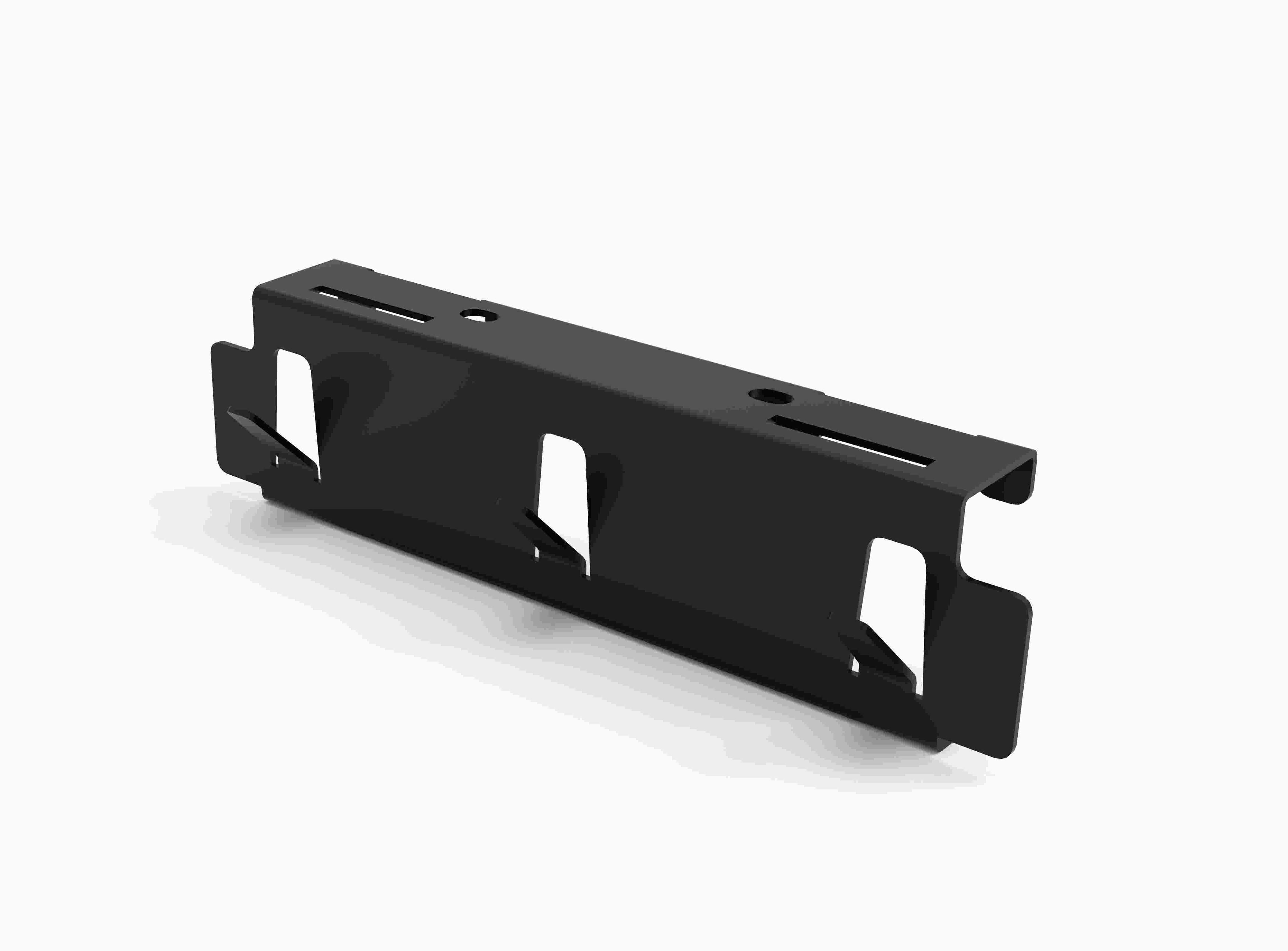 Планка боковая YouK Юкей 200 мм с 3 крючками, цвет черный Kessebohmer