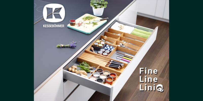 Деревянная гармония в каждом ящике: как FineLine LiniQ превращает хаос в эстетику Kessebohmer в Перми